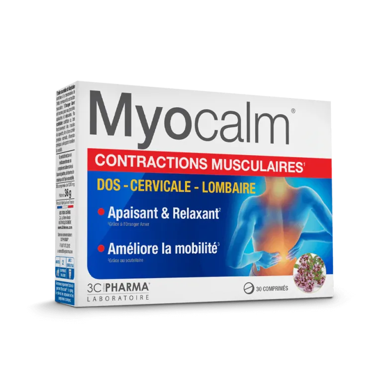Myocalm contractions musculaires 3C Pharma – 30 comprimés