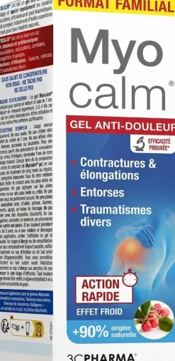 Myocalm gel anti-douleur 3C Pharma - tube de 100ml