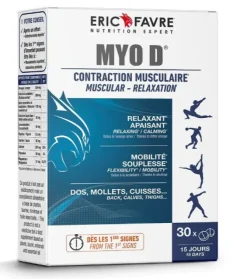 MYO D contraction musculaire Eric Favre - boîte de 30 comprimés