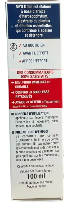 Myo D gel de massage Eric Favre - tube de 100ml