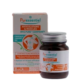 Myo pure comprimés articulations et muscles Puressentiel - pot de 20 comprimés