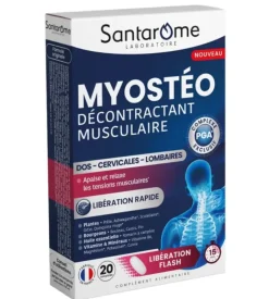 Myostéo décontractant musculaire Santarome – 20 comprimés