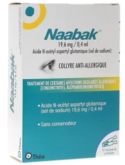 Naabak Collyre 19,6 mg/0,4ml - boîte de 10 unidoses