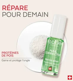 Nail Corrector Vernis amer Protéines de pois Poderm - flacon de 8ml