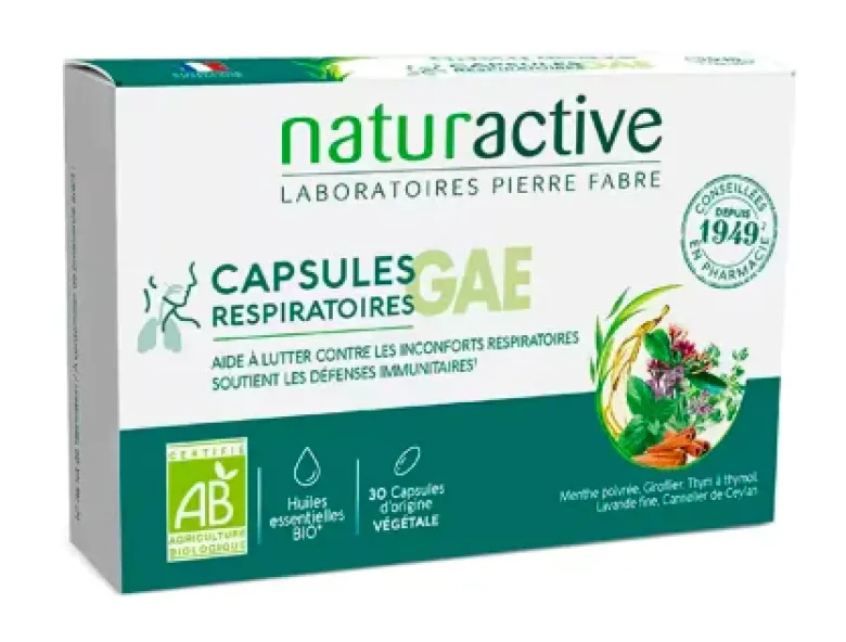 Naturactive capsules respiratoires GAE bio – 30 capsules