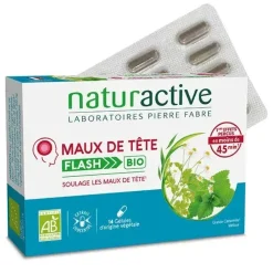 Naturactive Maux de tête Flash bio – 14 gélules