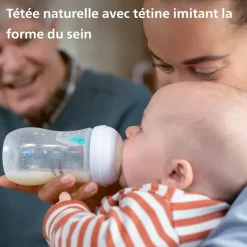 Natural Response Biberon AirFree vent +1 mois Philips - biberon de 260ml