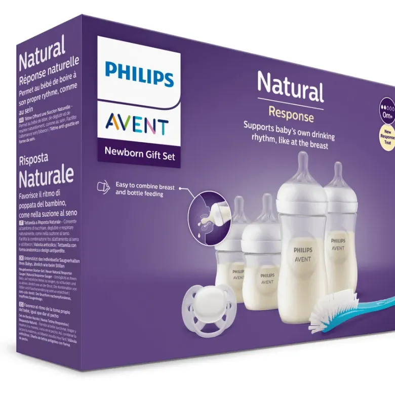 Natural Response Coffret naissance 0m+ Avent - lot de biberons et tétines