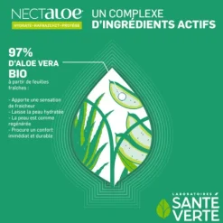 Nectaloe gel aloe vera Santé Verte - tube de 150 ml