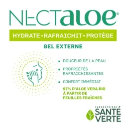 Nectaloe gel aloe vera Santé Verte - tube de 150 ml