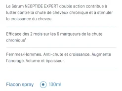 Neoptide Expert Sérum antichute et croissance Ducray - lot de 2 sprays de 50 ml