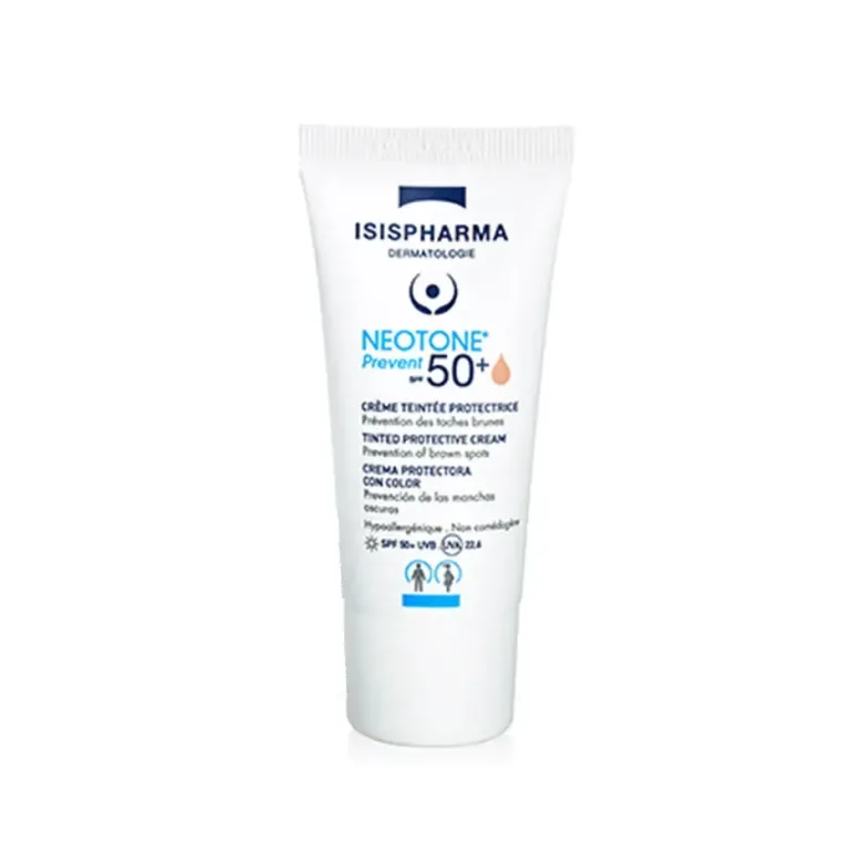 Neotone Prevent Crème teintée protectrice SPF50+ teinte médium Isispharma - tube de 30ml