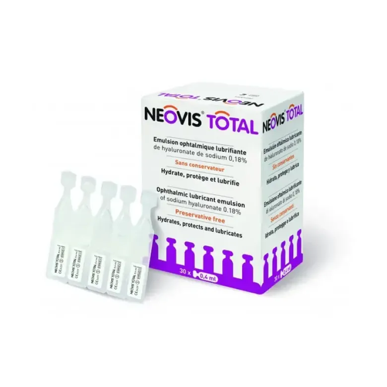 Neovis Total Emulsion ophtalmique lubrifiante - boîte de 30 unidoses de 0.4ml