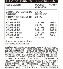 Énergie gummies sans sucres Mium Lab - pot de 42 gummies