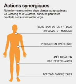 Énergie gummies sans sucres Mium Lab - pot de 42 gummies