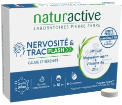 Nervosité & trac flash Naturactive - boîte de 6 comprimés orodispersibles