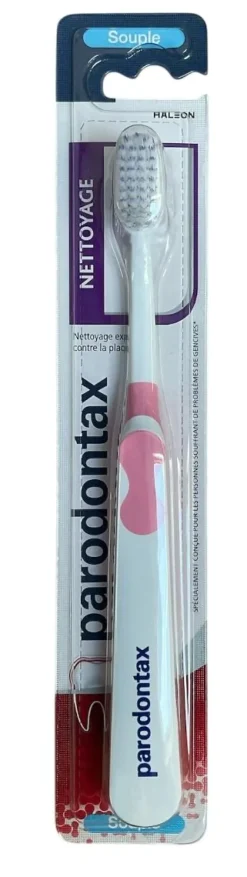 Nettoyage brosse à dents souple Parodontax - une brosse à dents