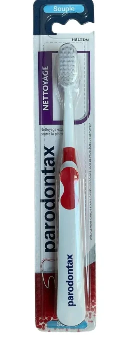Nettoyage brosse à dents souple Parodontax - une brosse à dents