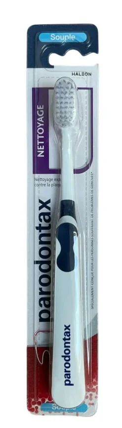 Nettoyage brosse à dents souple Parodontax - une brosse à dents