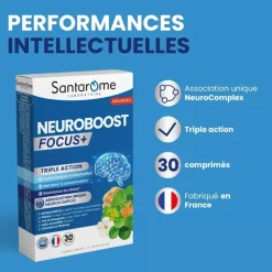 Neuroboost focus+ Santarome - 30 comprimés