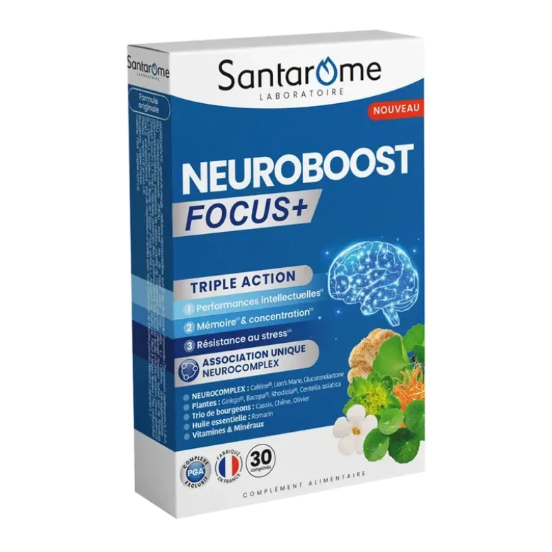Neuroboost focus+ Santarome - 30 comprimés