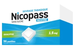 Nicopass eucalyptus 1,5mg - boite de 96 pastilles