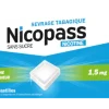 Nicopass menthe réglisse 1,5mg - boite de 36 pastilles