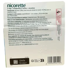 Nicorette 2 mg menthe intense comprimé à sucer
