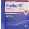 Nicotine EG dispositif transdermique patch 21 mg/24 h – 28 dispositifs