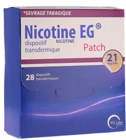 Nicotine EG dispositif transdermique patch 21 mg/24 h – 28 dispositifs