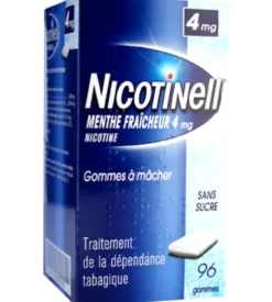Nicotinell menthe fraîcheur 4 mg sans sucre – 96 gommes à mâcher