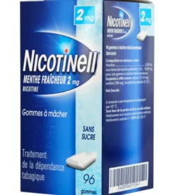 Nicotinell menthe fraicheur 2mg sans sucre gomme à mâcher