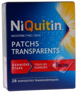 Niquitin 7mg/24 heures - boîte de 28 patchs