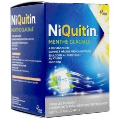 Niquitin 4 mg menthe glaciale - boite de 100 gommes