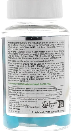 Noctrim sommeil goût framboise Biocyte - pot de 60 gommes