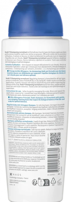Nodé P shampooing antipelliculaire normalisant Bioderma - flacon de 400 ml