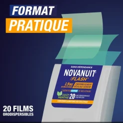 Novanuit flash Sanofi - 20 films orodispersibles