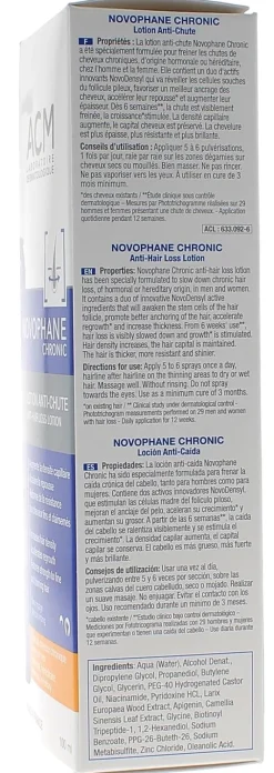 Novophane Chronic Lotion anti-chute cheveux ACM - flacon de 100ml