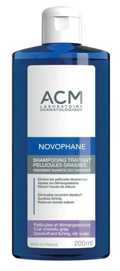 Novophane shampooing traitant pellicules grasses ACM - flacon de 200ml