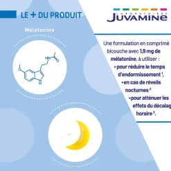 Nuit complète mélatonine Juvamine - boite de 30 comprimés