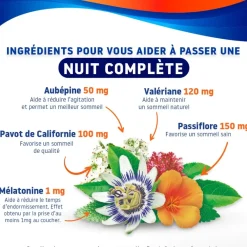 Nuit complète mélatonine 1mg Valdispert - boite de 30 comprimés