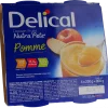 Nutra'pote Dessert aux fruits pomme Delical - lot de 4 pots de 200g