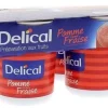 Nutra'pote Dessert aux fruits pomme fraise Delical - lot de 4 pots de 200g