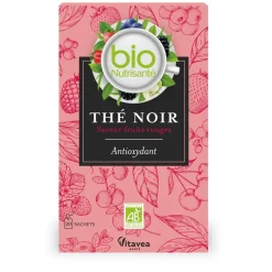Nutrisanté Thé noir saveur fruits rouges bio Vitavea Santé - boîte de 20 sachets