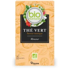 Nutrisanté Thé vert saveur exotique bio Vitavea - boîte de 20 sachets