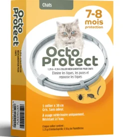 Octo Protect collier antiparasitaire chats Elanco - un collier x 38cm