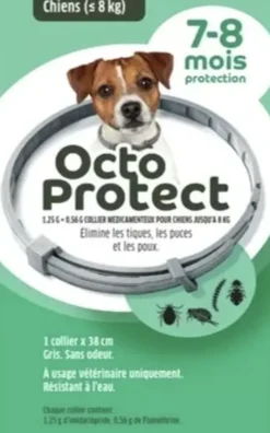 Octo Protect collier antiparasitaire petits chiens Elanco - un collier x 38cm