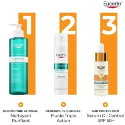 Oil Control sérum solaire ultra-léger SPF50+ Eucerin - flacon de 30ml