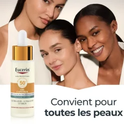 Oil Control sérum solaire ultra-léger SPF50+ Eucerin - flacon de 30ml