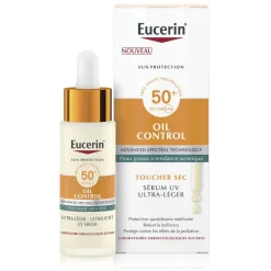 Oil Control sérum solaire ultra-léger SPF50+ Eucerin - flacon de 30ml